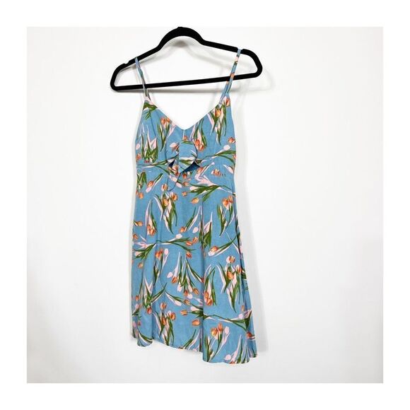 Dress Forum Urban Outfitters Dress Womens Mini Floral Sleeveless Medium Blue - Picture 1 of 7